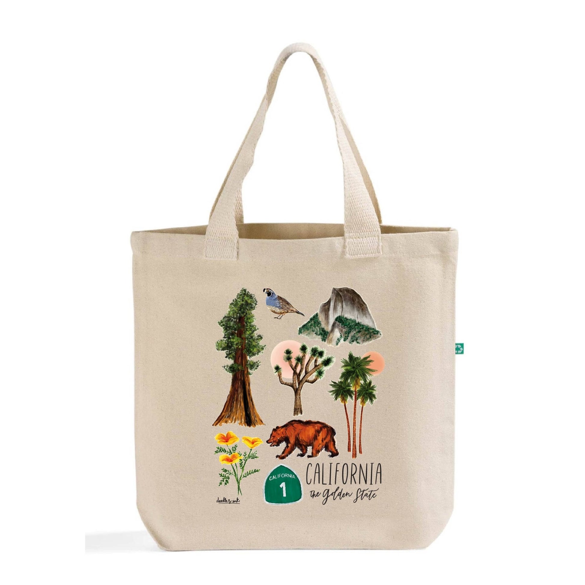doodles.ink. - California Collage Everyday Tote Bag - Dear John