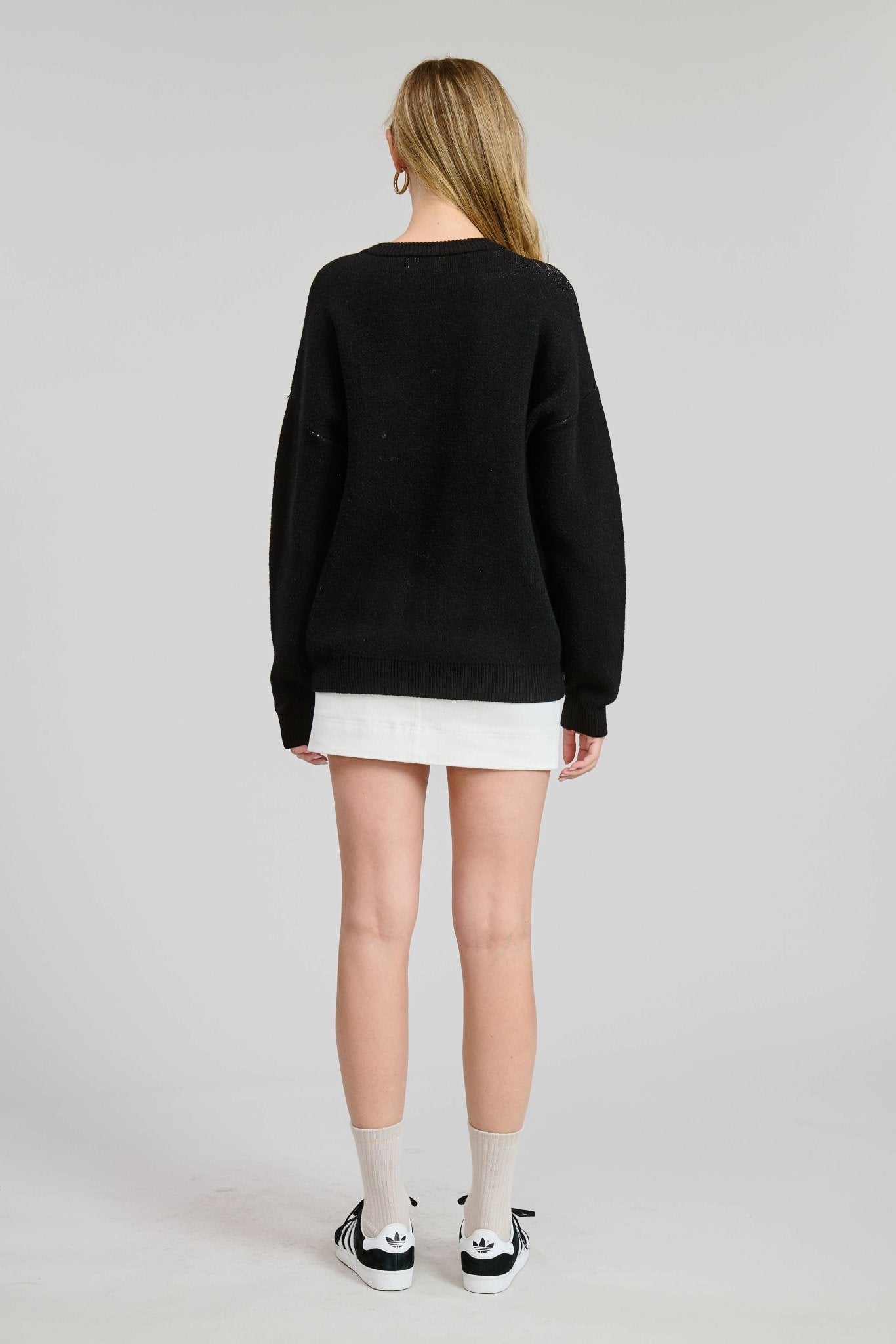 Double Espresso Martini Jacquard Sweater Top - Dear John