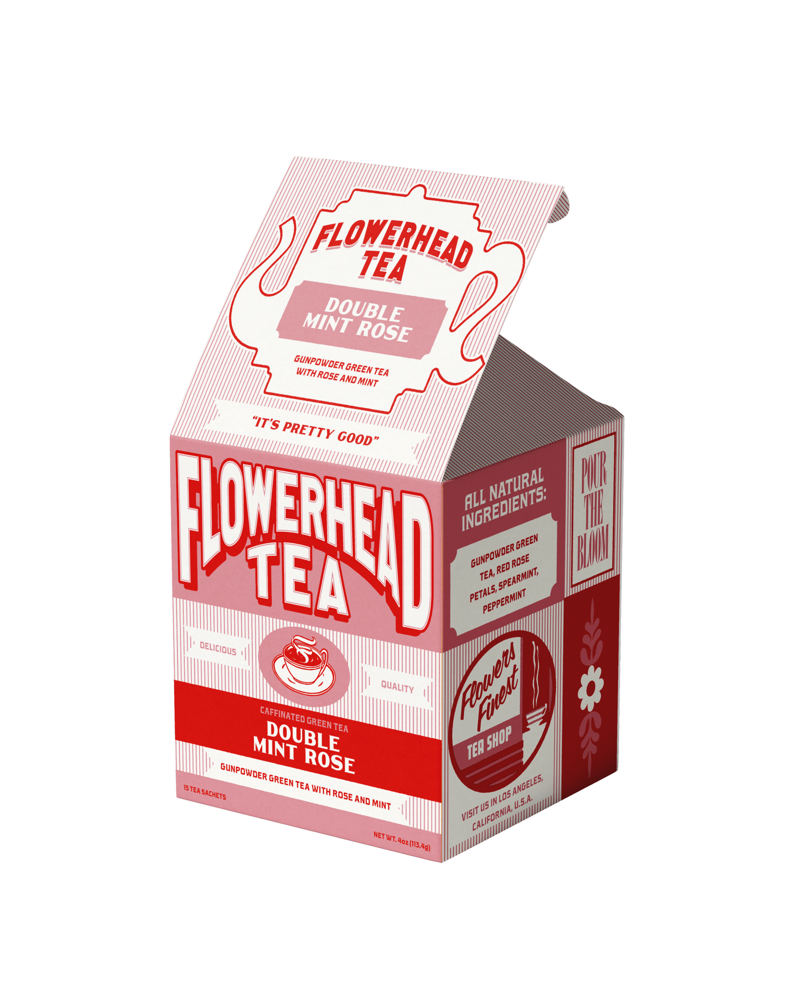 Double Mint Rose Tea Bags - Dear John