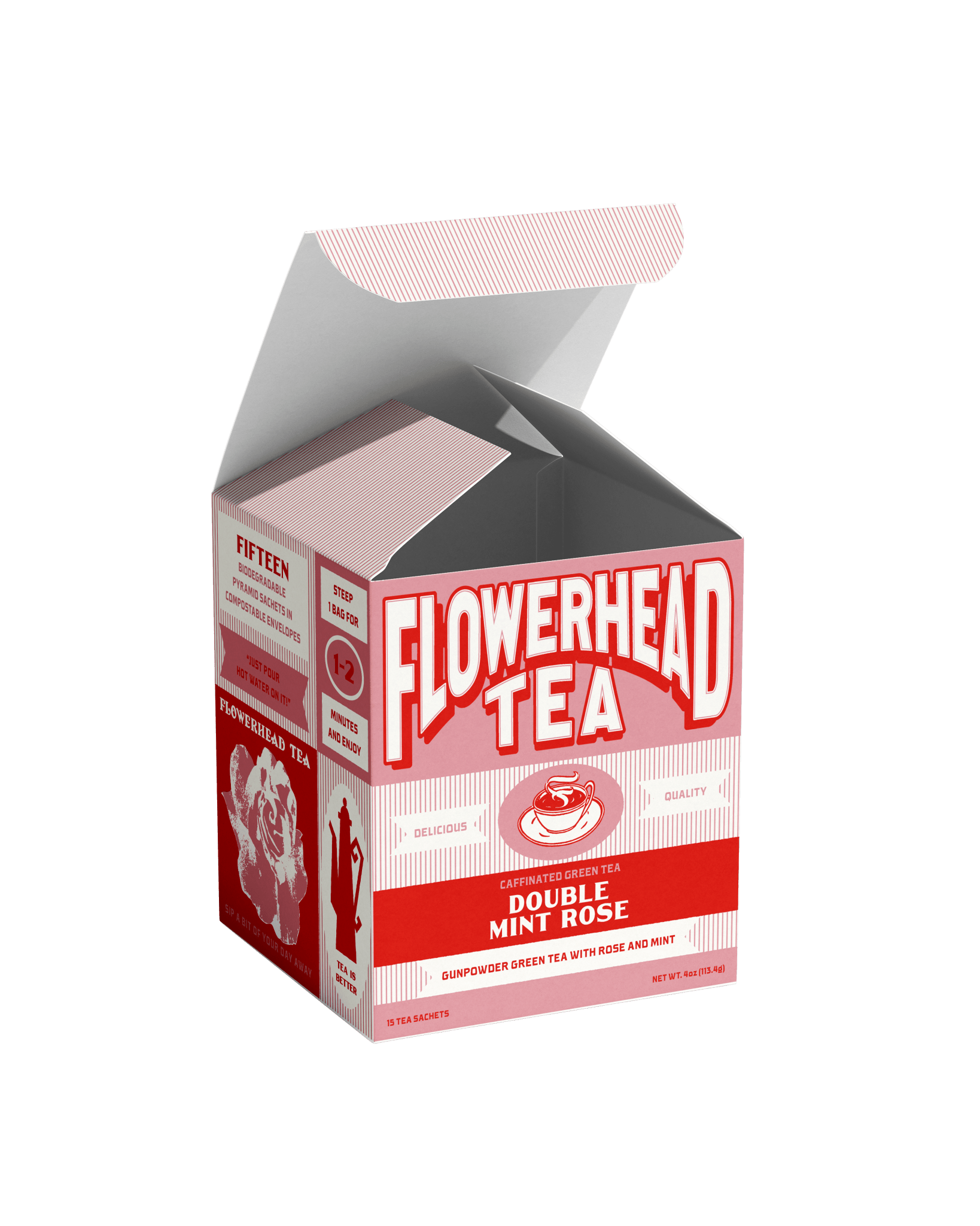 Double Mint Rose Tea Bags - Dear John