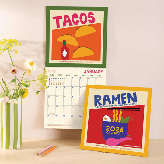 2026 Ramen Wall Calendar — Illustrated by Abbie Franks