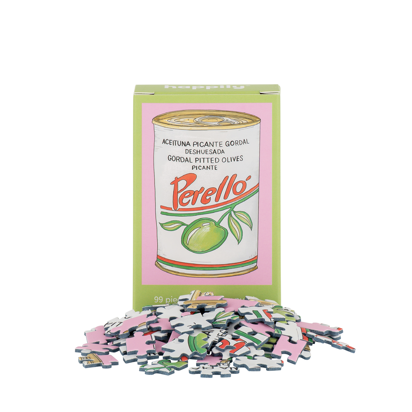 Happily Puzzles - Olives - 99 Piece Mini Jigsaw Puzzle
