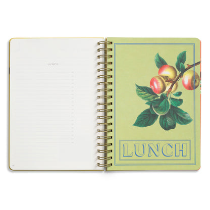 Guided Recipe Journal — B5 Spiral Hardcover (Hanging Fruits)