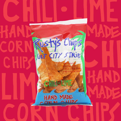 Rusty's Tortilla Crips - Chili Lime Corn (4oz - 12ct)