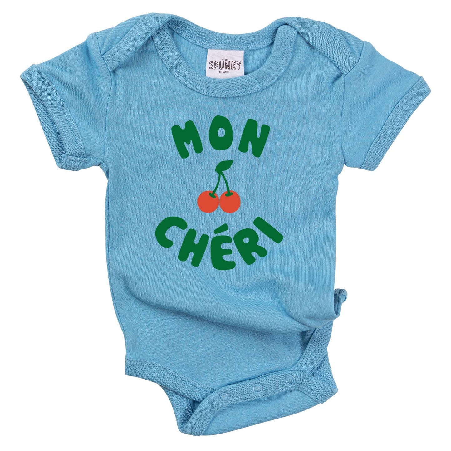 Mon Cheri French Cherry Baby Toddler Organic Graphic T-Shirt