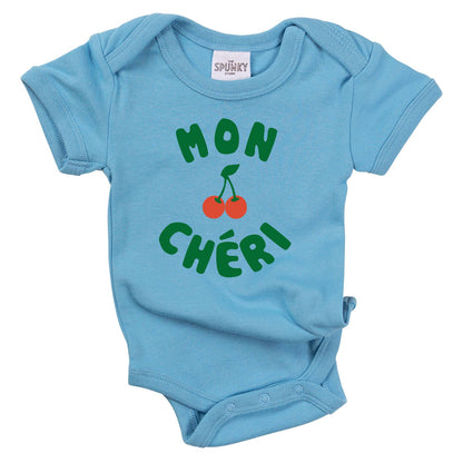 Mon Cheri French Cherry Baby Toddler Organic Graphic T-Shirt