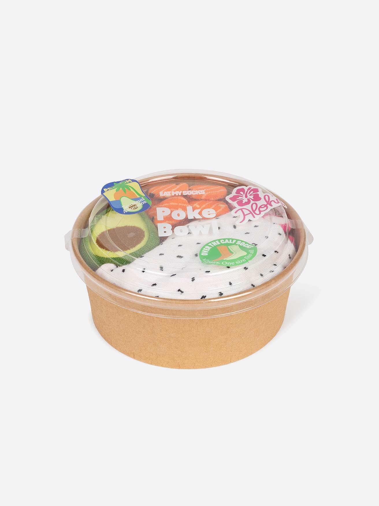Eat My Socks - Poke Bowl 3D Socks, Set Of 2 - Dear John