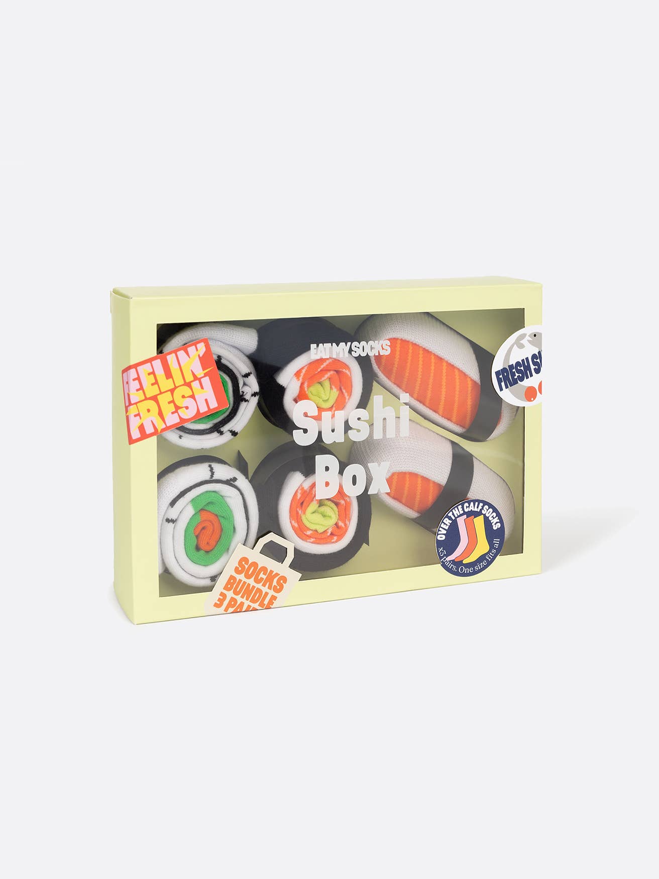 Eat My Socks - Sushi Box 3D Socks, Set Of 3 - Dear John
