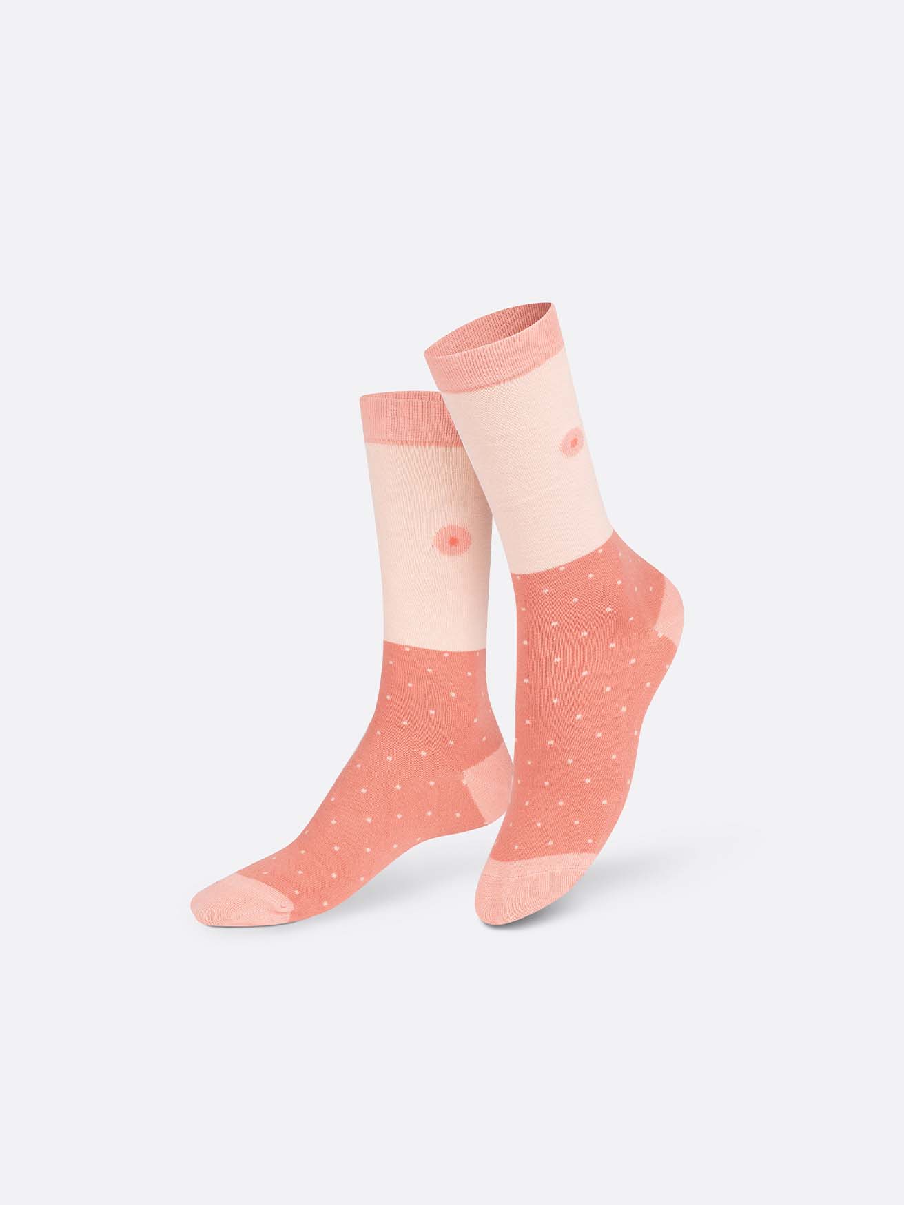 Eat My Socks - White Free The Nipple 3D Socks - Dear John
