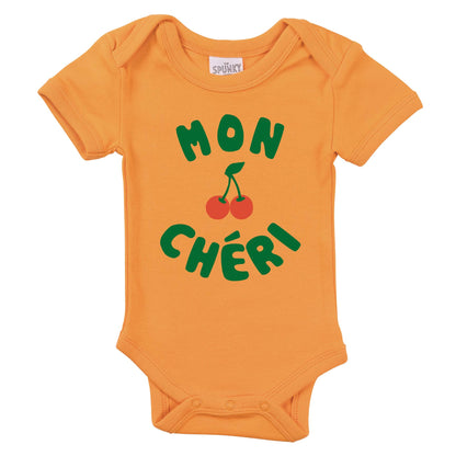 Mon Cheri French Cherry Baby Toddler Organic Graphic T-Shirt