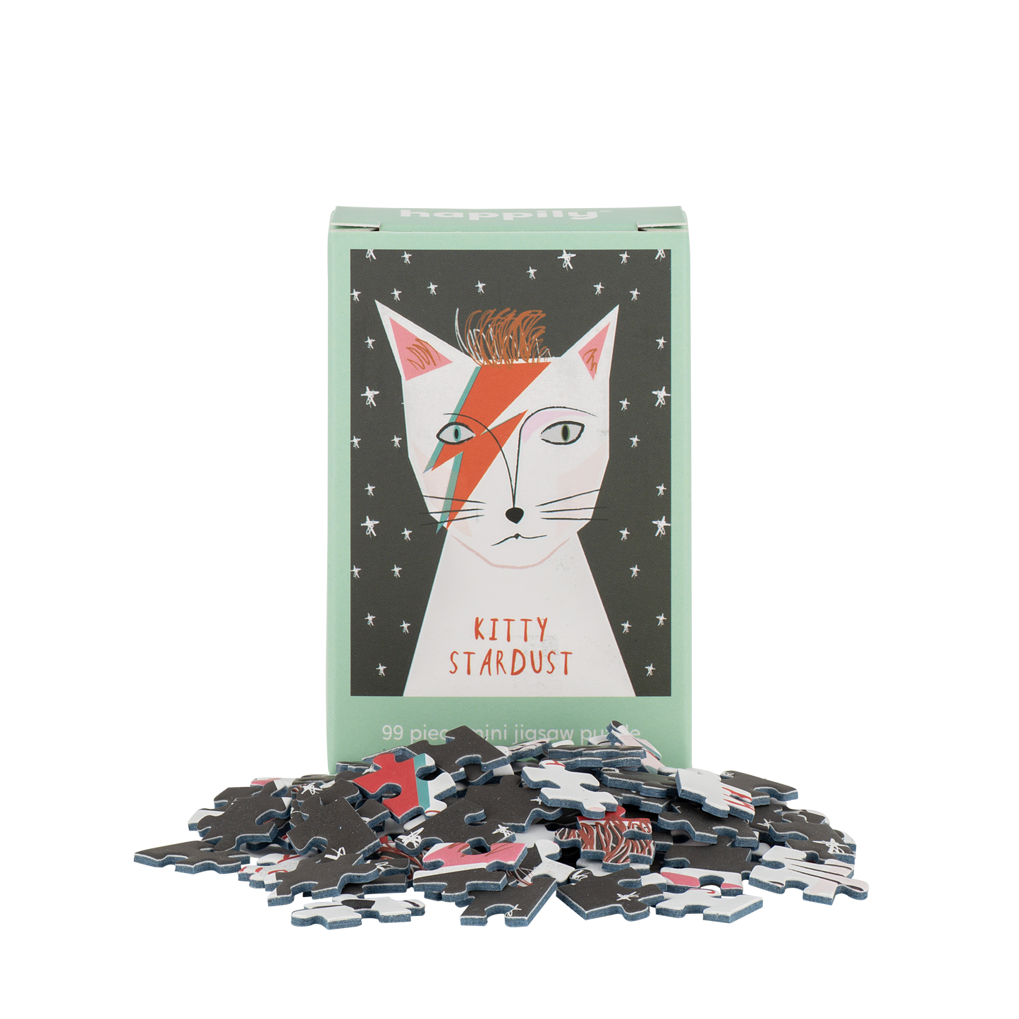 Happily Puzzles - Kitty Stardust - 99 Piece Mini Cat Jigsaw Puzzle