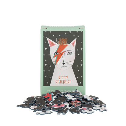 Happily Puzzles - Kitty Stardust - 99 Piece Mini Cat Jigsaw Puzzle