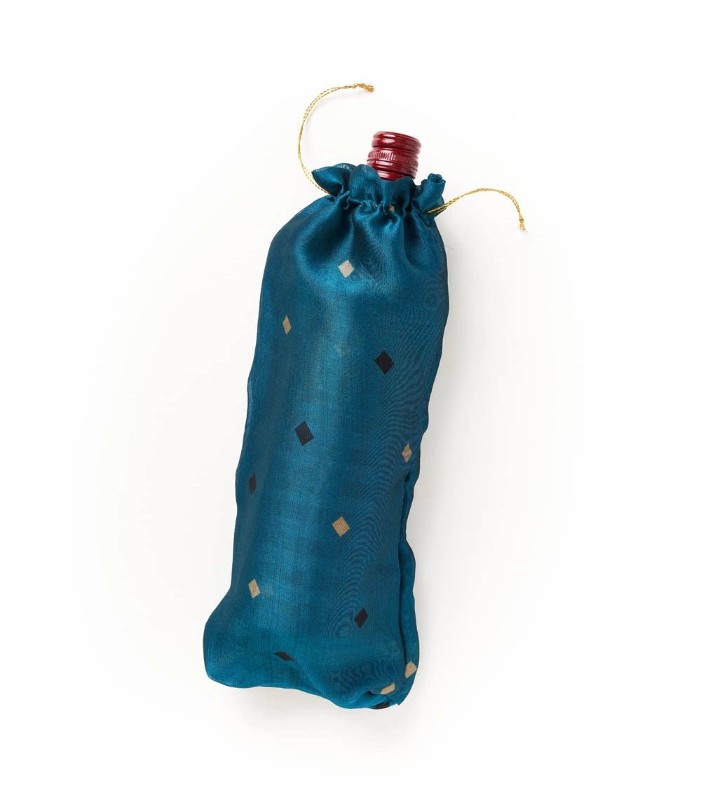 Eco Friendly Wine Gift Bag - Assorted Upcycled Sari - Dear John