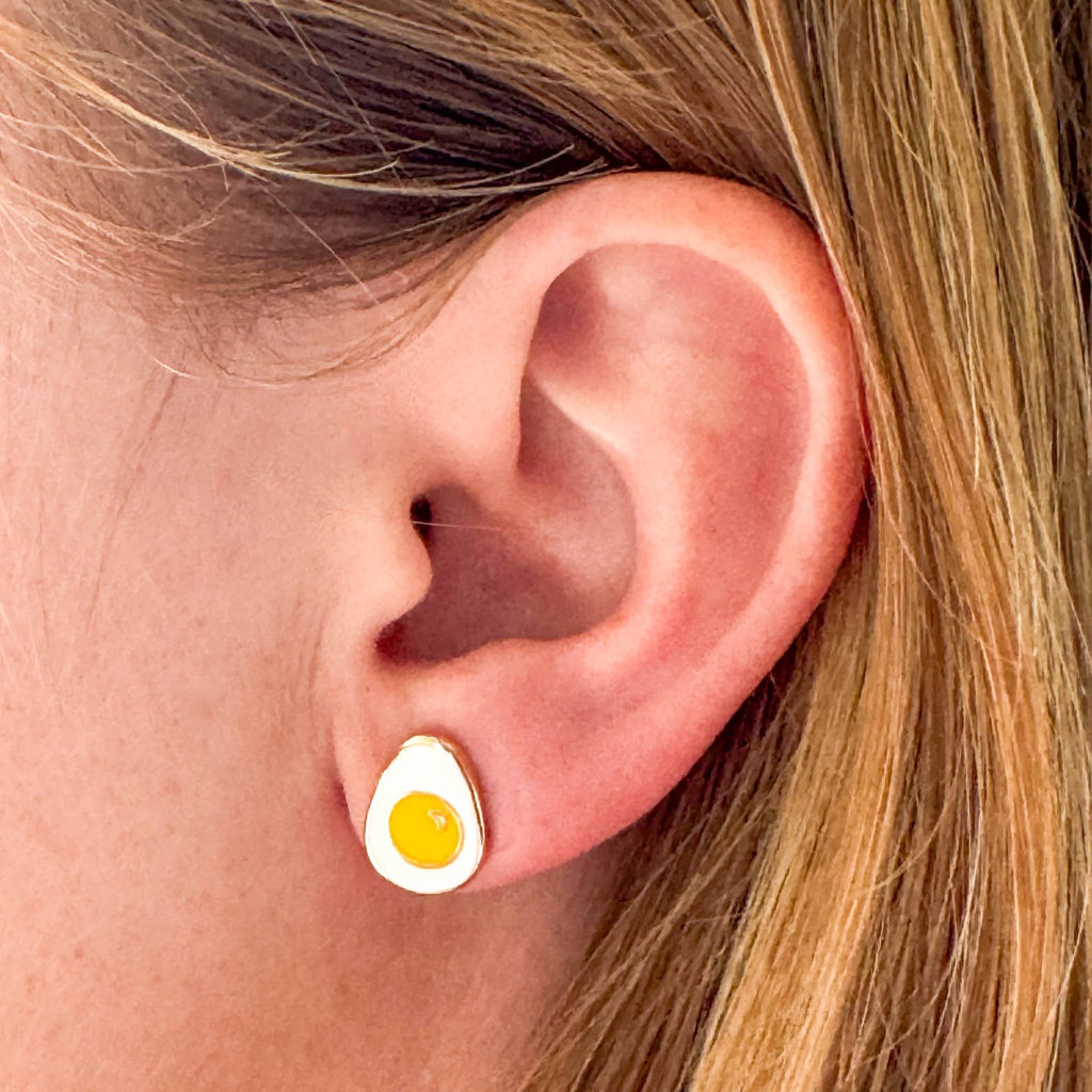 Egg Enamel Earrings — Jenny Lemons - Dear John