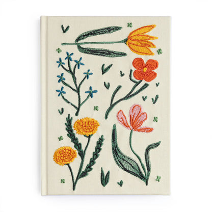 Embroidered Journal - Floral - Dear John
