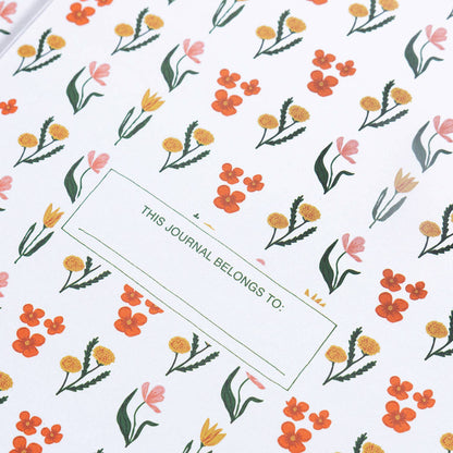 Embroidered Journal - Floral - Dear John