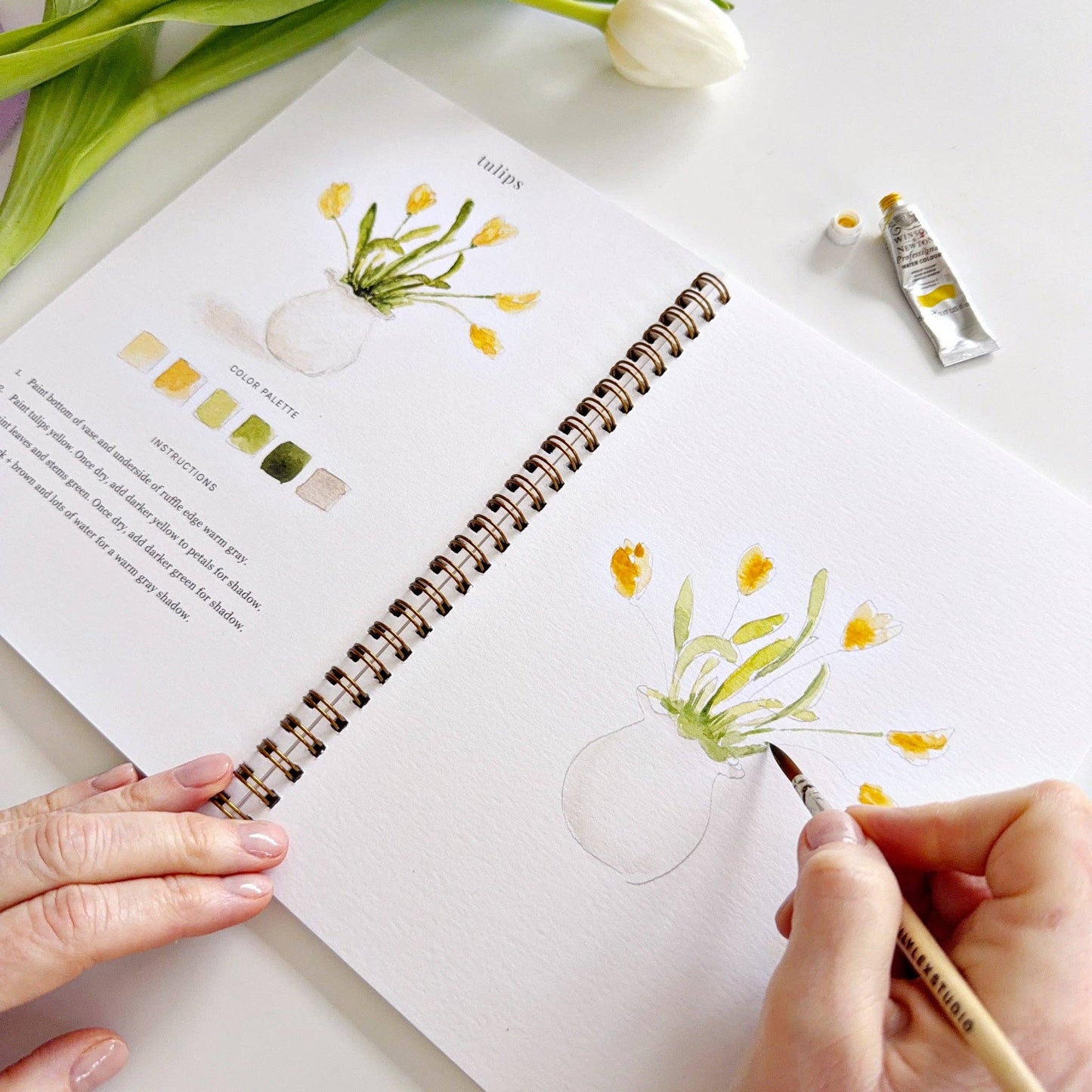 emily lex studio - Spring watercolor workbook - Dear John