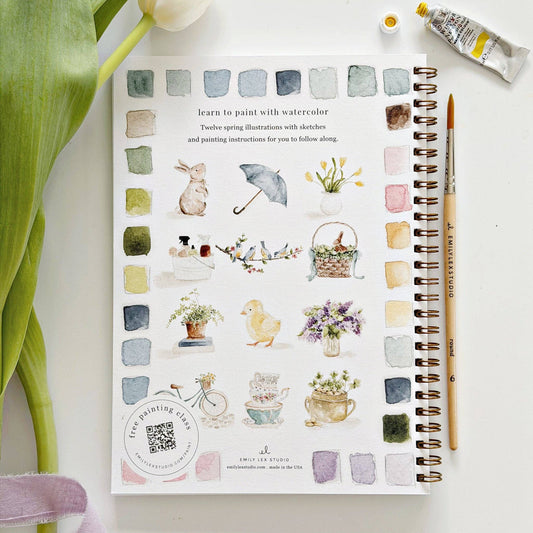 emily lex studio - Spring watercolor workbook - Dear John