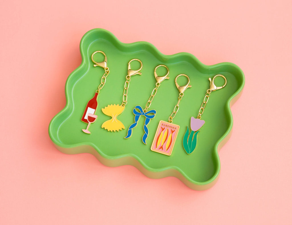 Enamel Bag Charm - Bow - Dear John