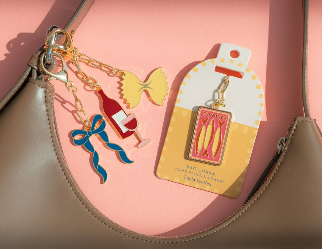 Enamel Bag Charm - Bow - Dear John