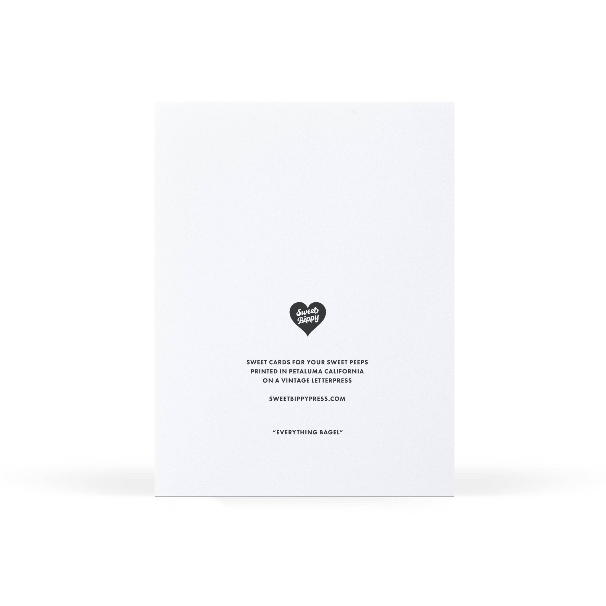 Everything Bagel Greeting Card - Dear John