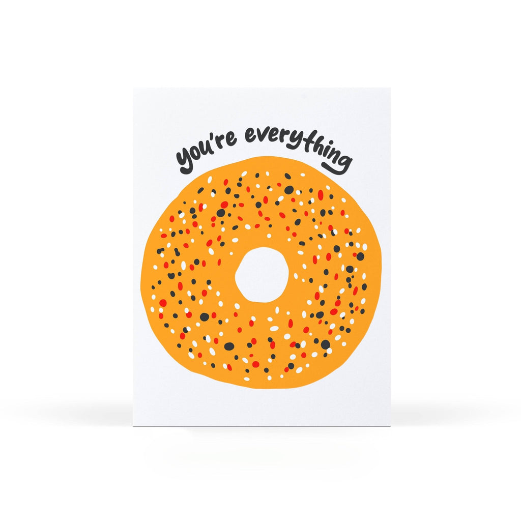 Everything Bagel Greeting Card - Dear John