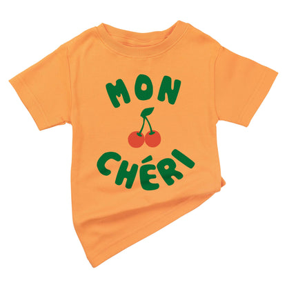 Mon Cheri French Cherry Baby Toddler Organic Graphic T-Shirt