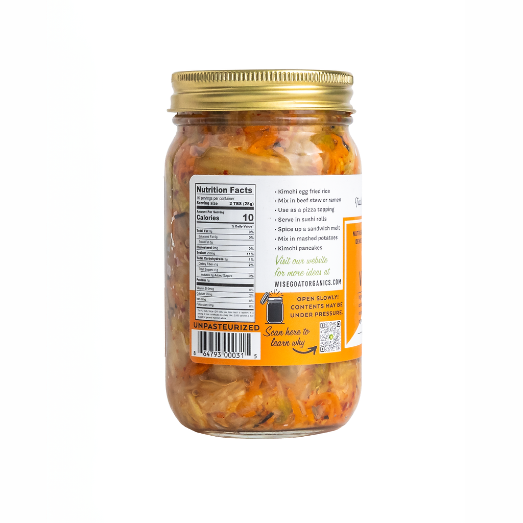 Vegan Kimchi — Raw, Probiotic & Micro-Batch Fermented