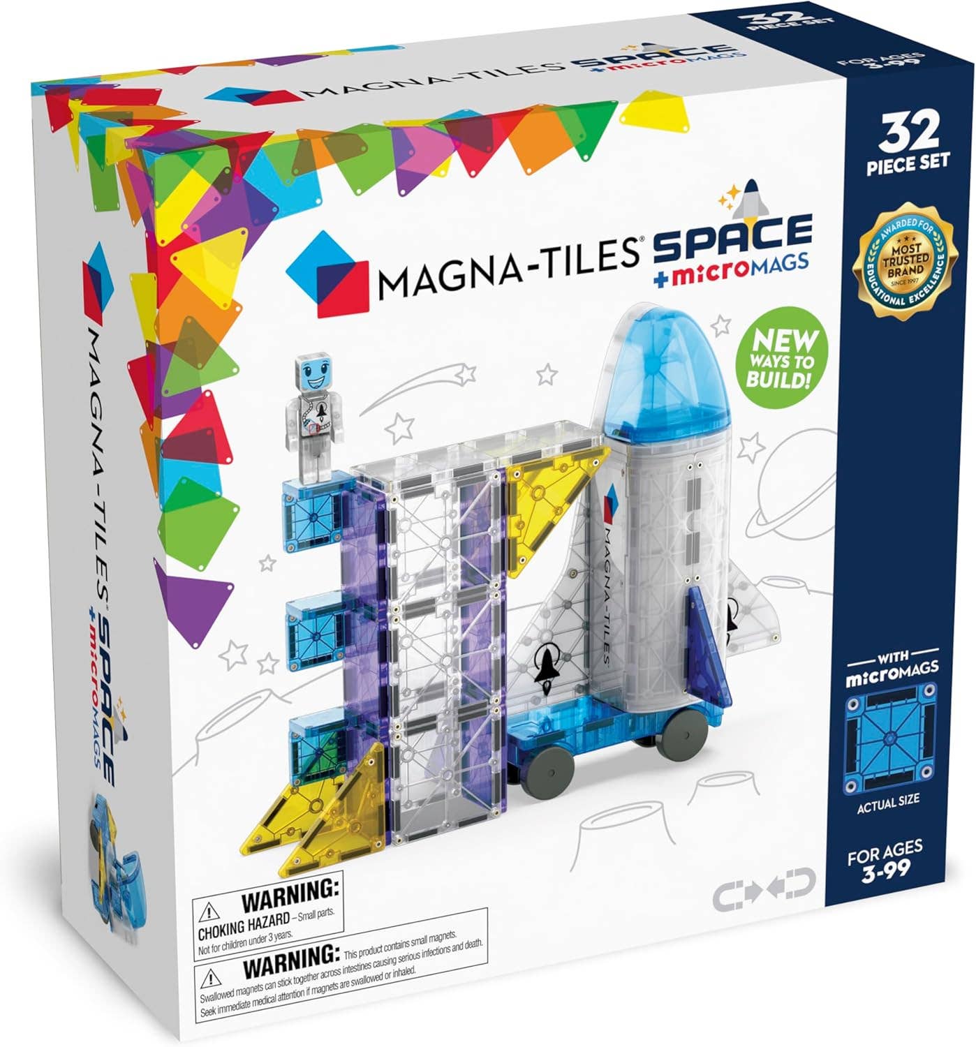 Magna-Tiles - Magna-Tiles Space 32-Piece Set