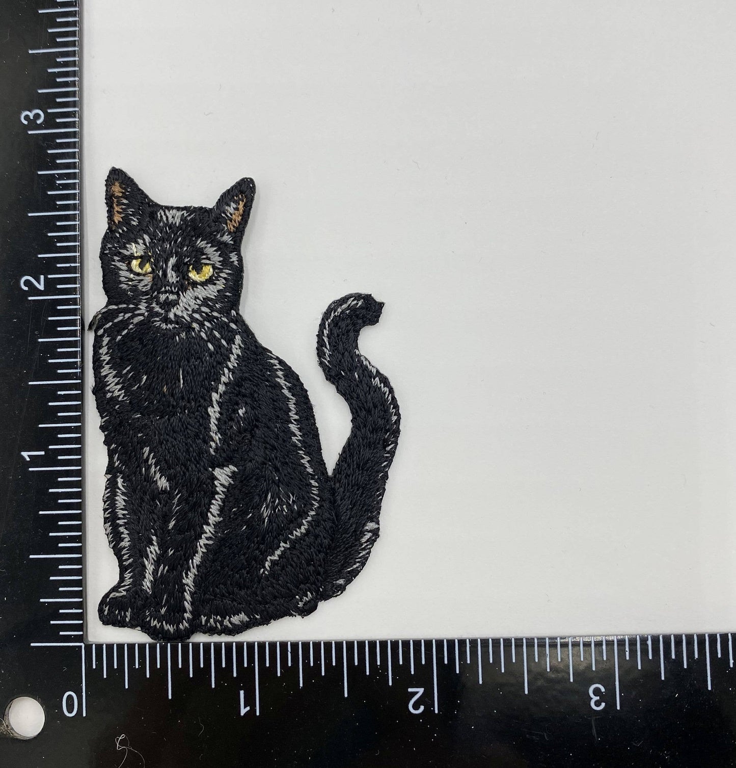 Black Cat, Pets, Animals, Kitten Embroidered Iron on Patch