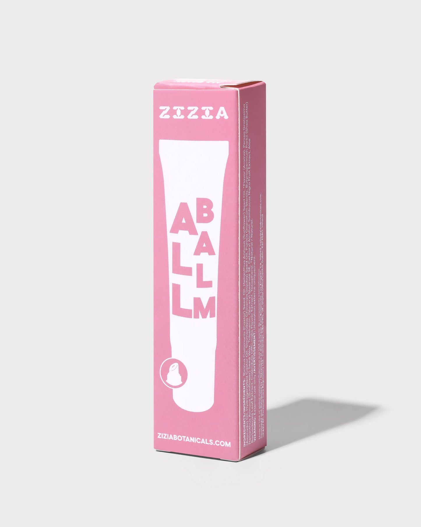 Zizia All Balm Tube-Rose Hand & Lip Balm