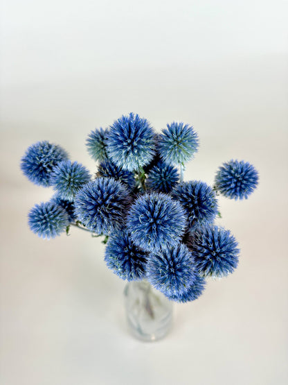 Globe Thistle (Echinops) – Natural Blue, Air-Dried