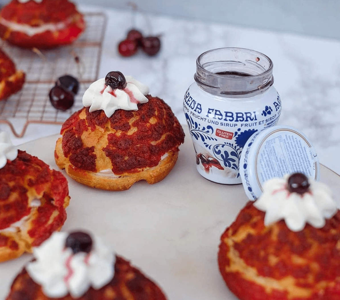 Fabbri Amarena Italian Tart Cherries — 230 g Glass Jar - Dear John
