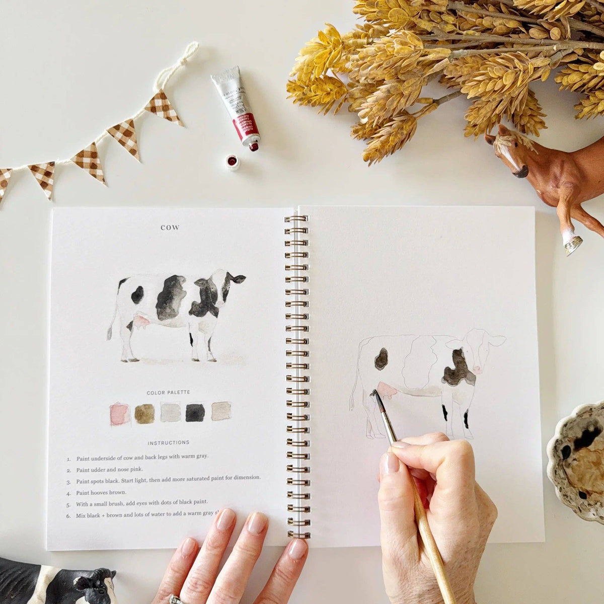 Farm watercolor workbook - Dear John