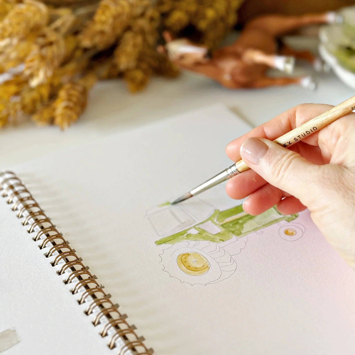 Farm watercolor workbook - Dear John