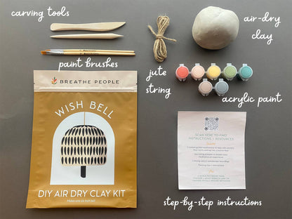 DIY Air Dry Clay Kit — Make Your Own Wish Bell