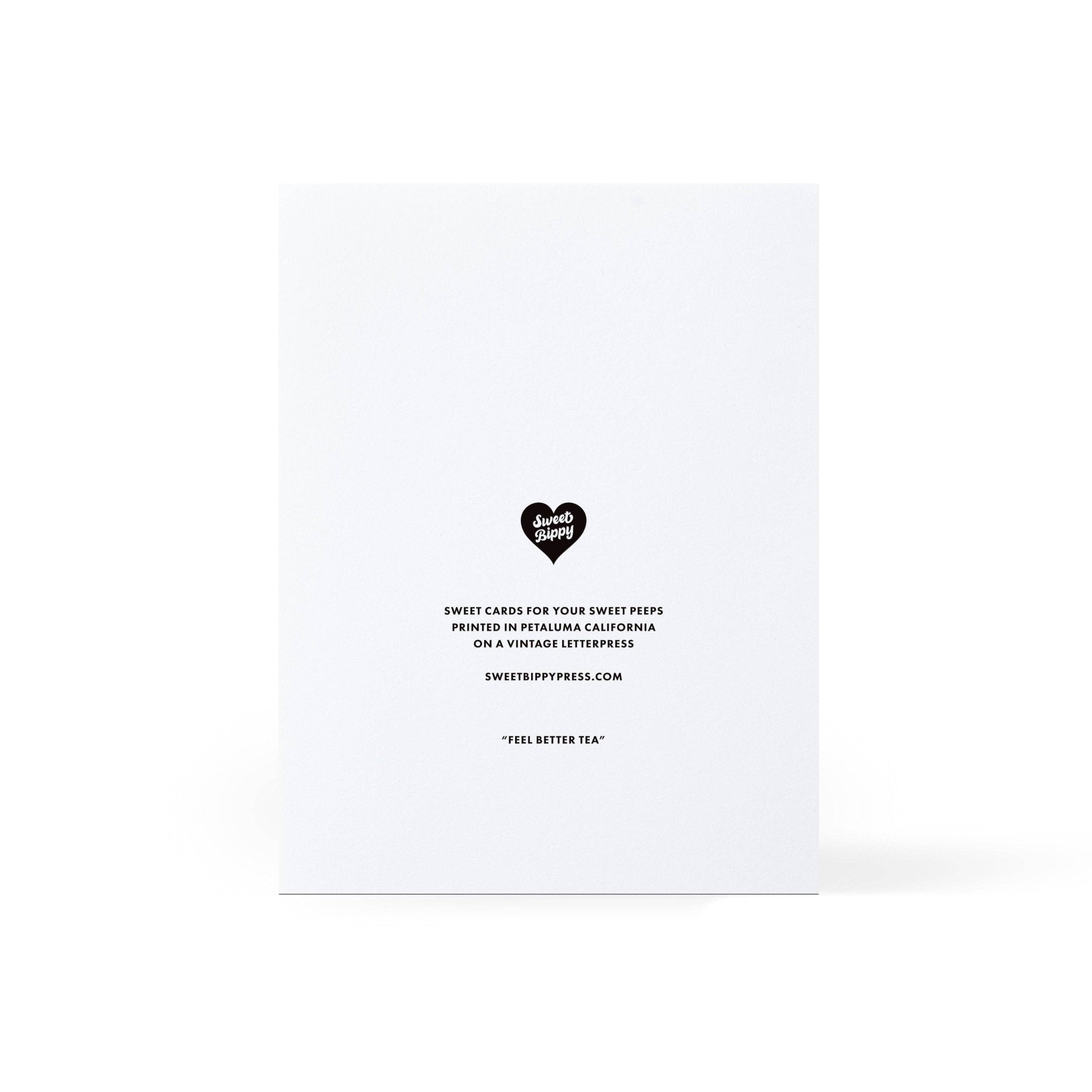 Feel Better Tea Greeting Card - Dear John