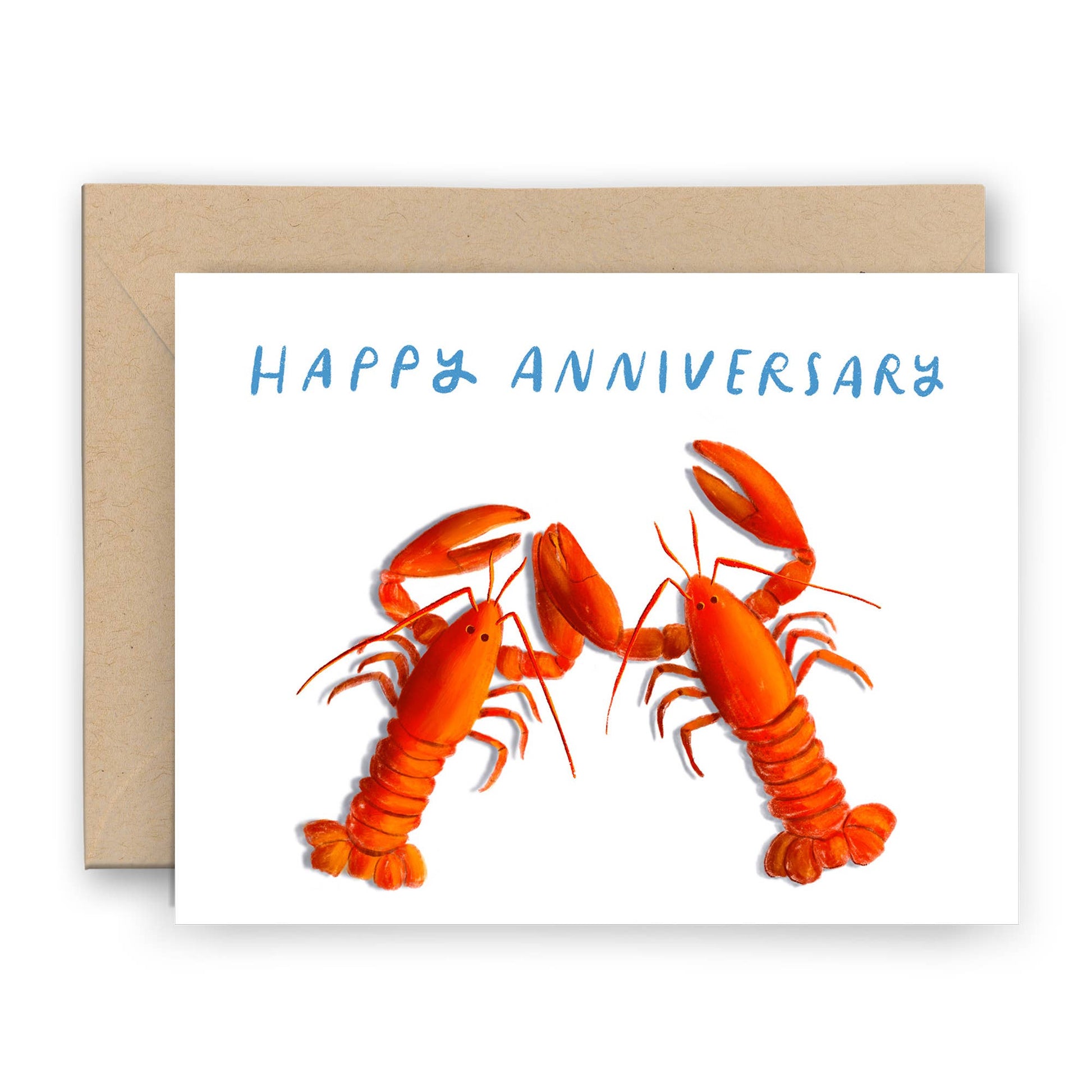Finch and Flourish Paper Goods - Anniversary Lobsters Card - Dear John