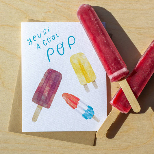 Finch and Flourish Paper Goods - Cool Pop Father's Day Card - Dear John