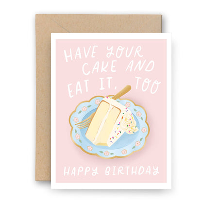 Finch and Flourish Paper Goods - Have Your Cake Birthday Card - Dear John