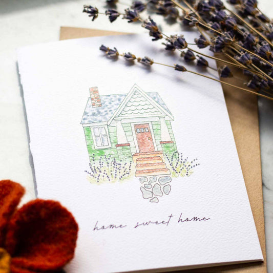 Finch and Flourish Paper Goods - Home Sweet Home Card - Dear John
