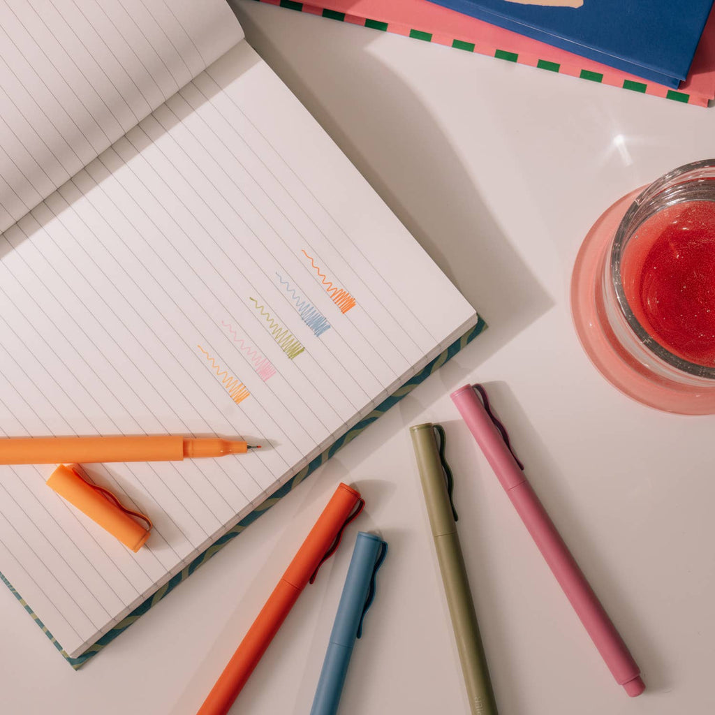 Fineliners Set of 5 — High Energy Colors - Dear John