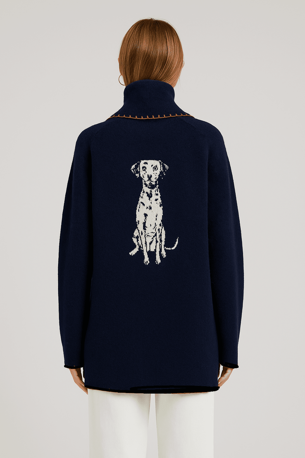 Flat White Signature Dalmatian Cardigan - Dear John