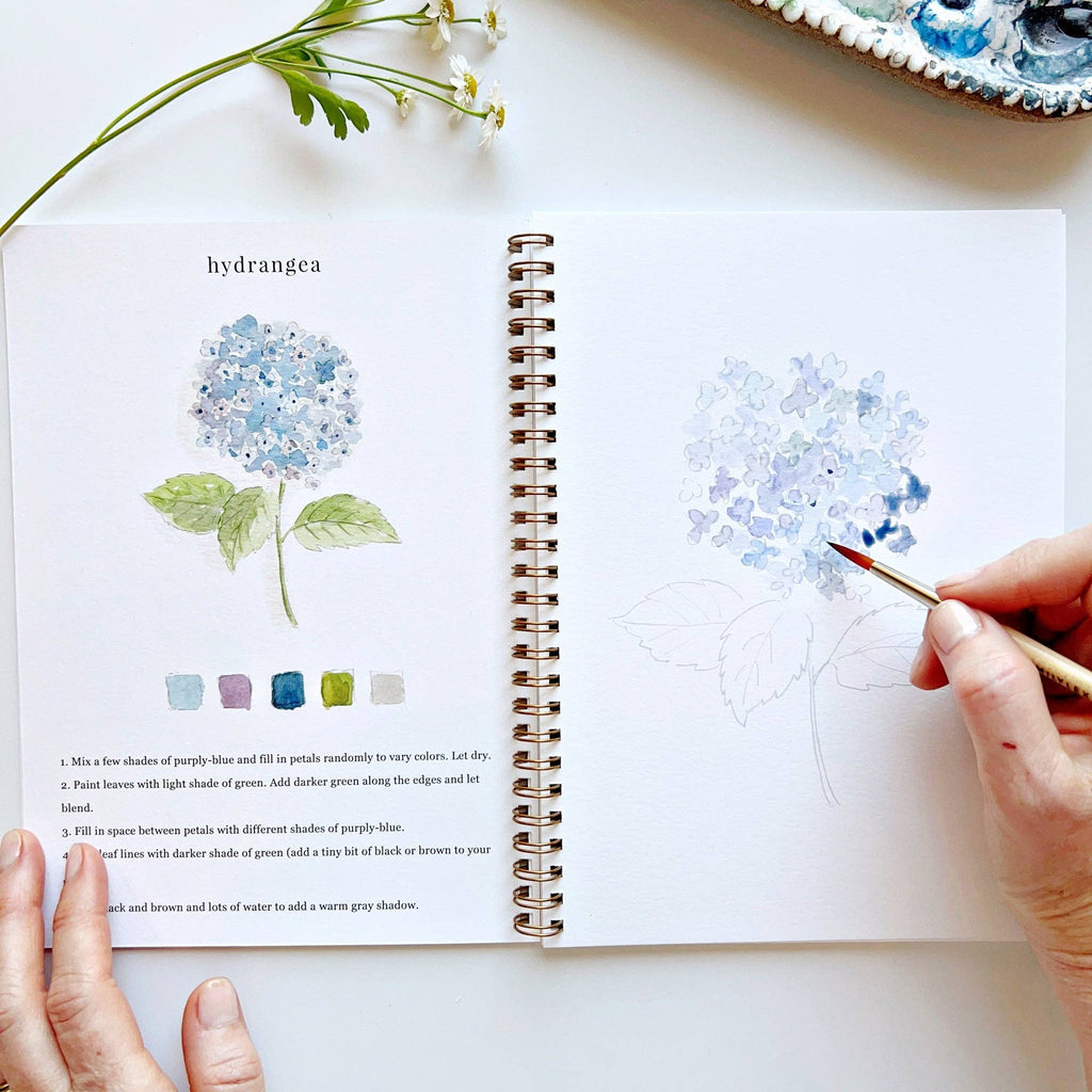 Flowers watercolor workbook - Dear John