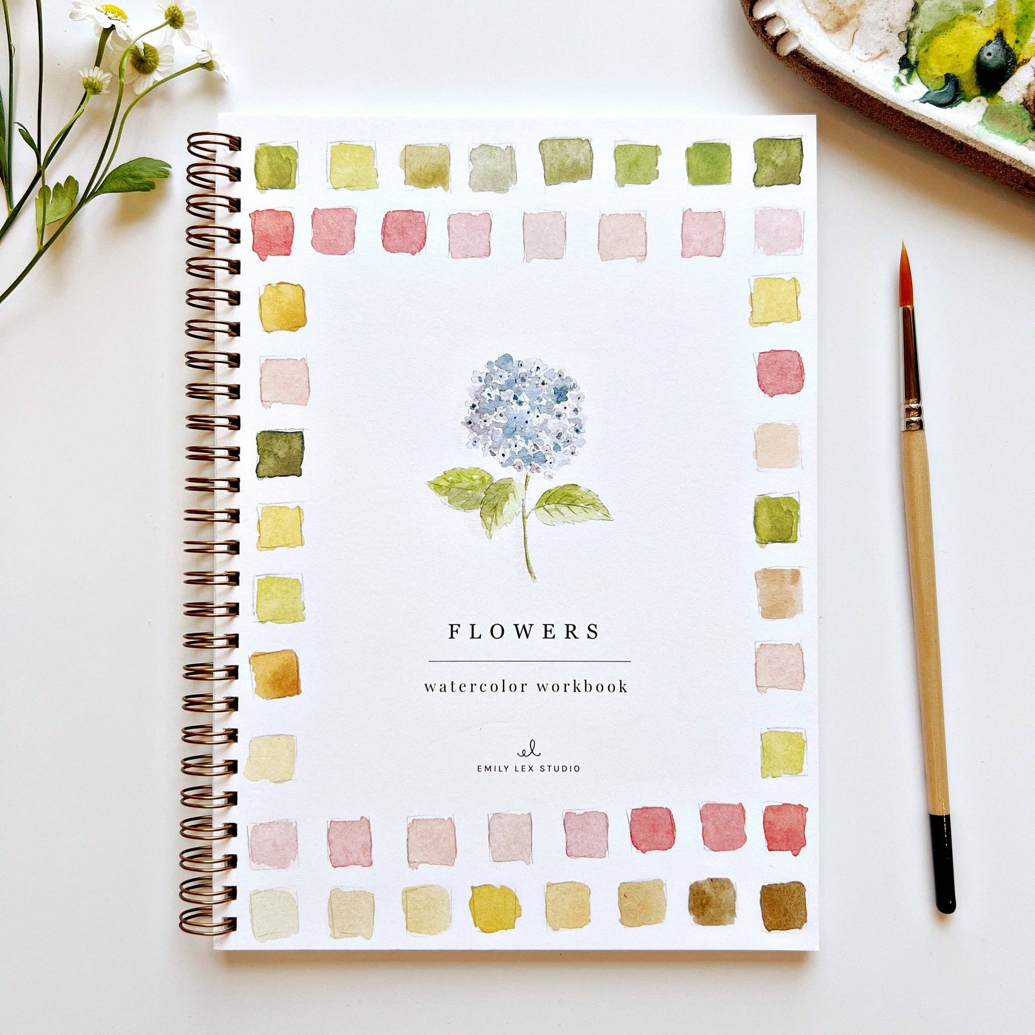 Flowers watercolor workbook - Dear John