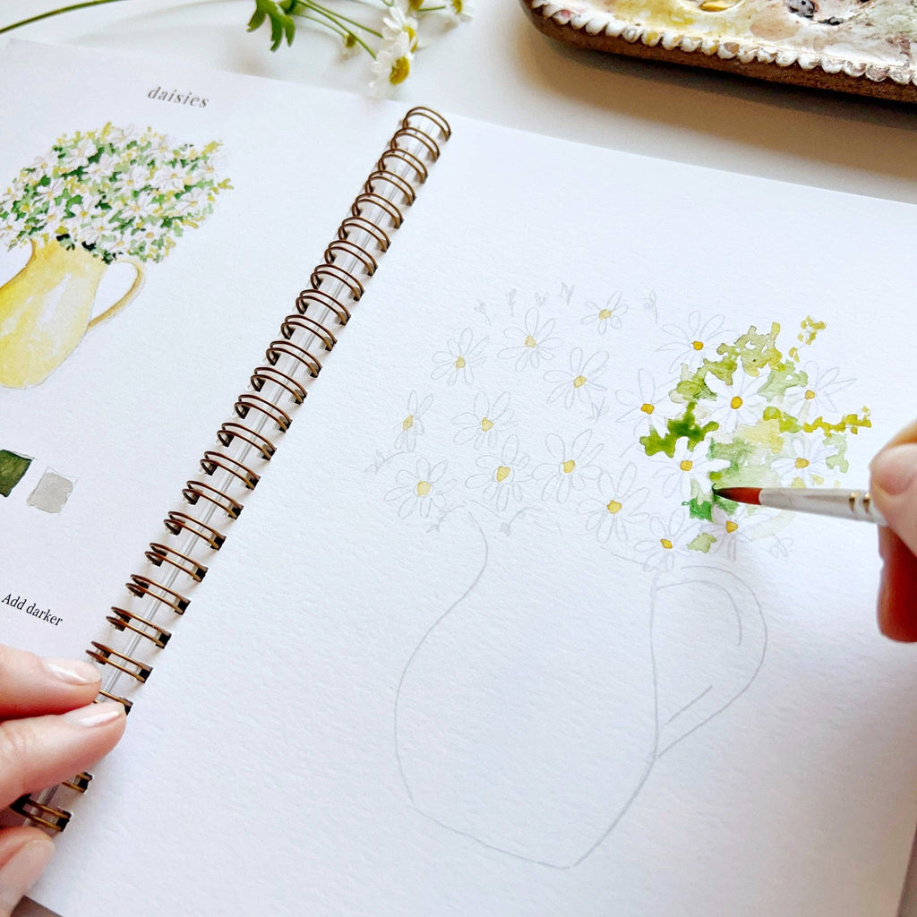Flowers watercolor workbook - Dear John