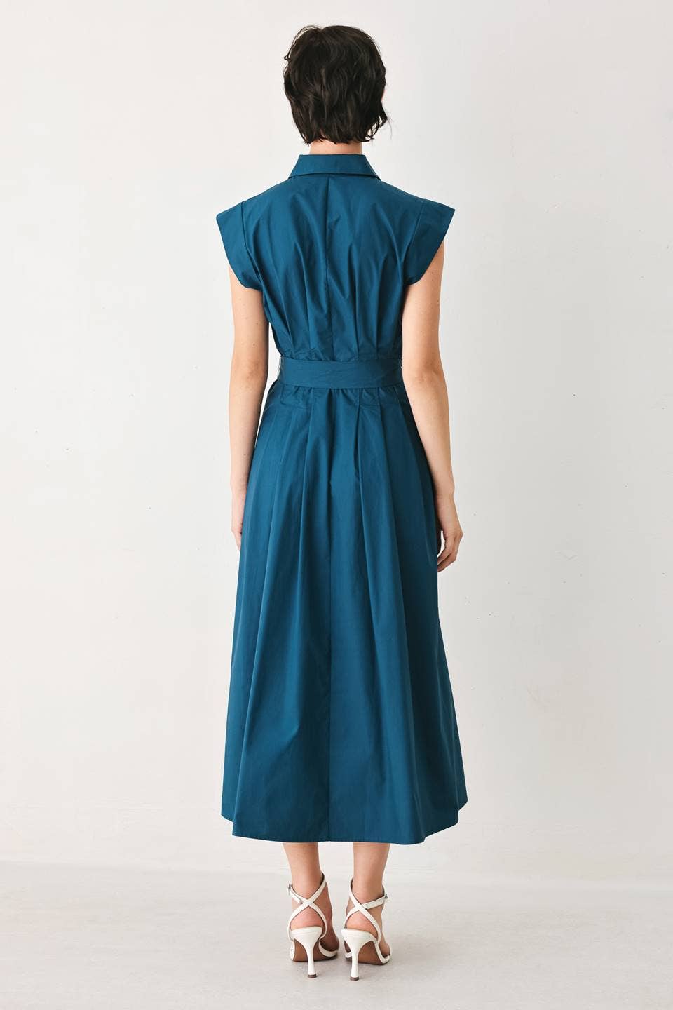 FLYING TOMATO - A solid woven midi dress - FD1473 - Dear John