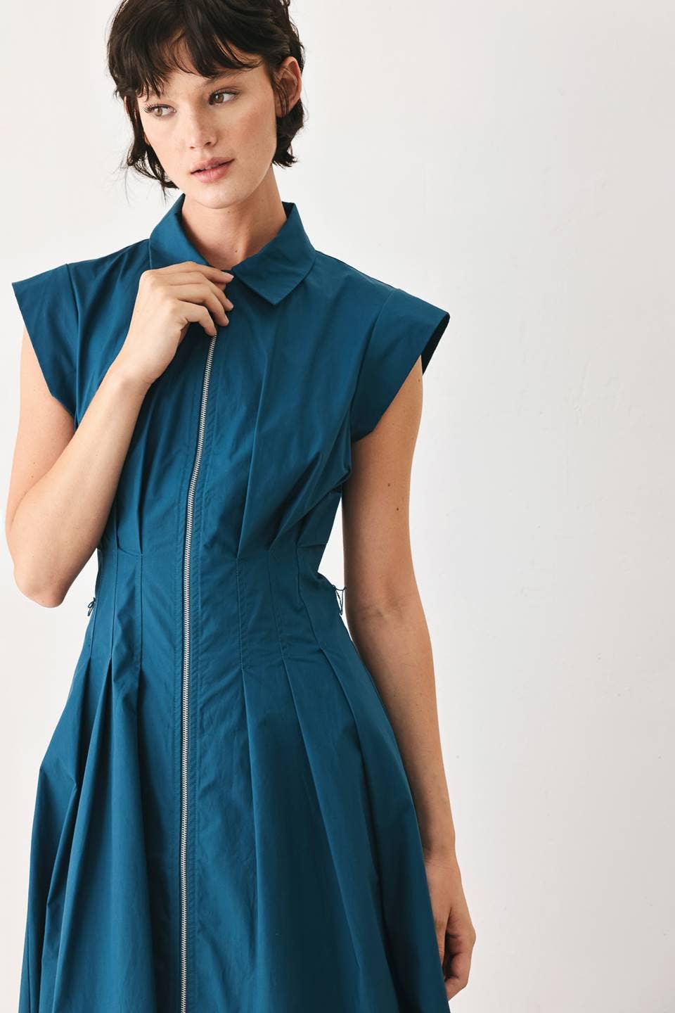 FLYING TOMATO - A solid woven midi dress - FD1473 - Dear John