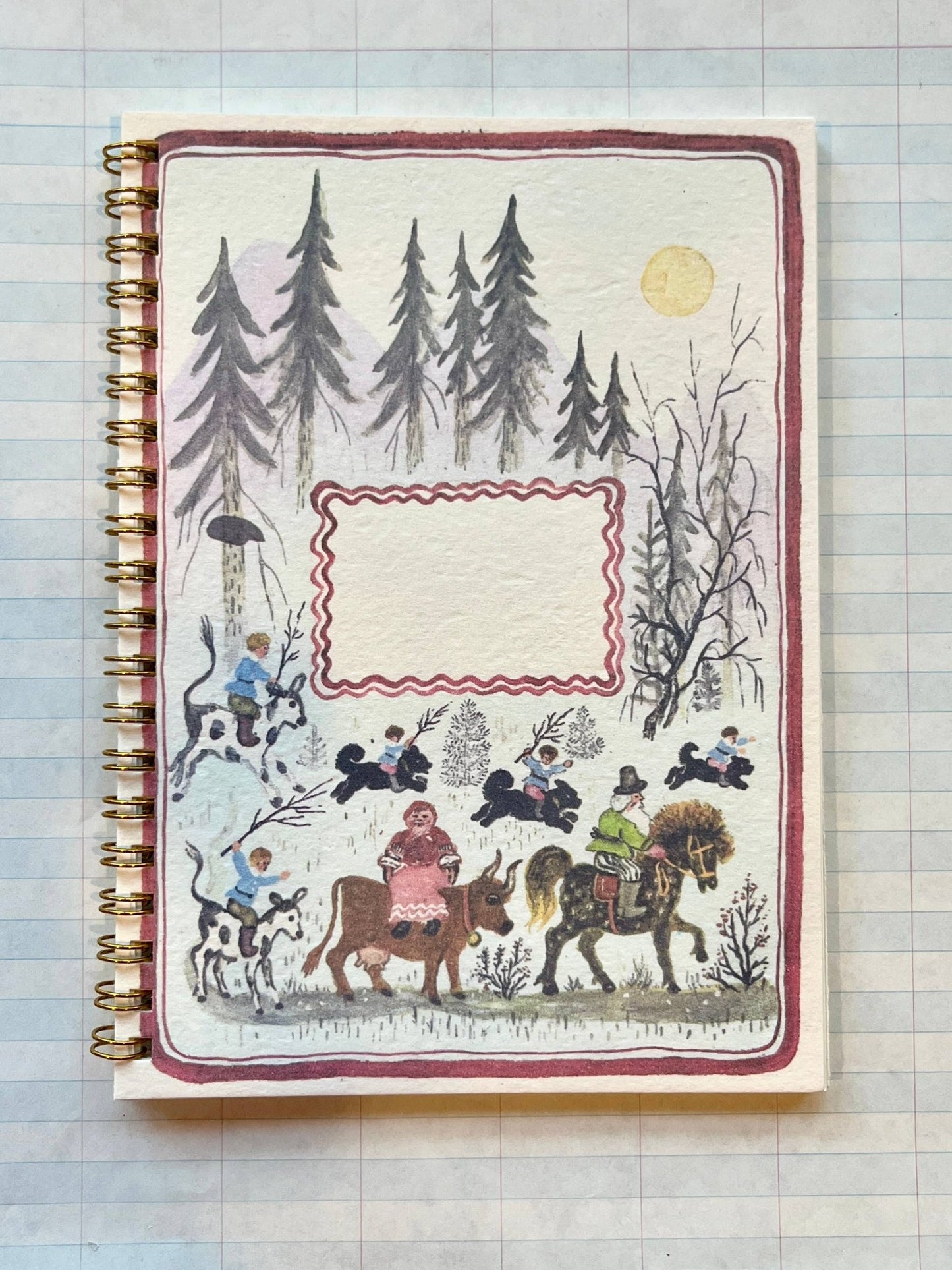 Folksy Forest Scene Notebooks - Dear John