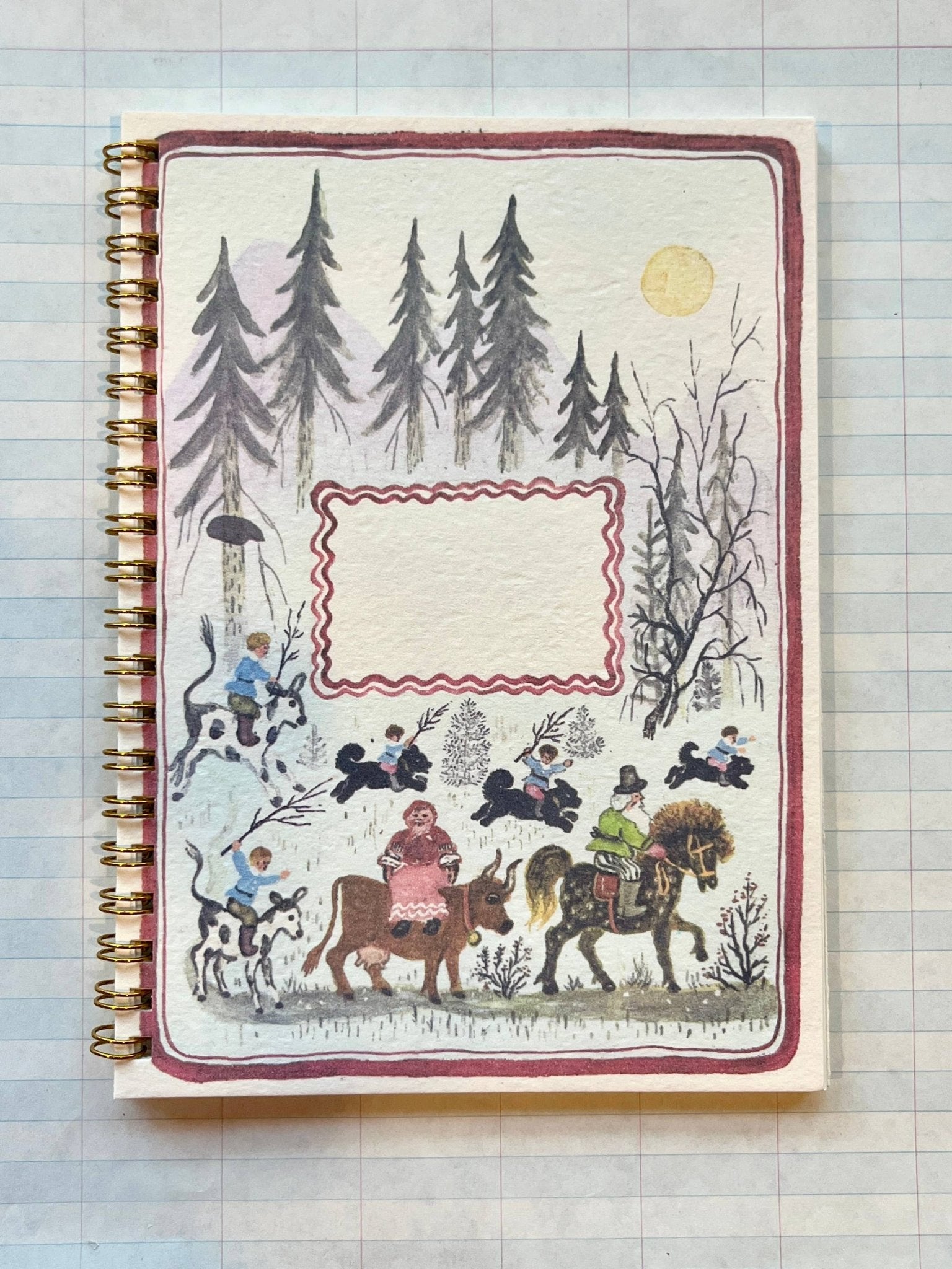 Folksy Forest Scene Notebooks - Dear John